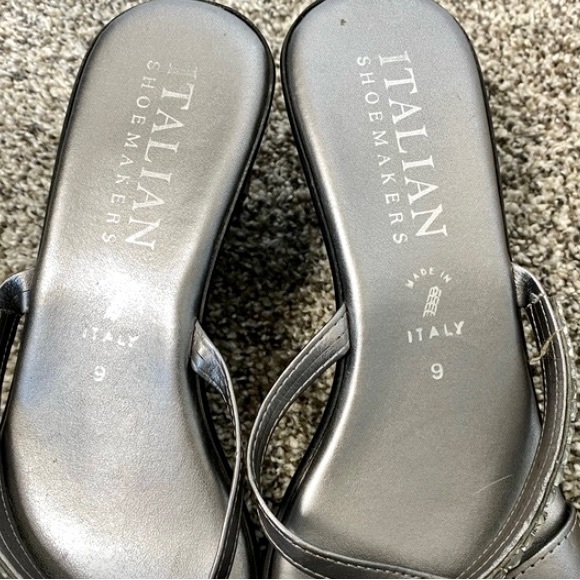 Silver Wedge Heel with a little sparkle -Size 9 - Picture 4 of 10